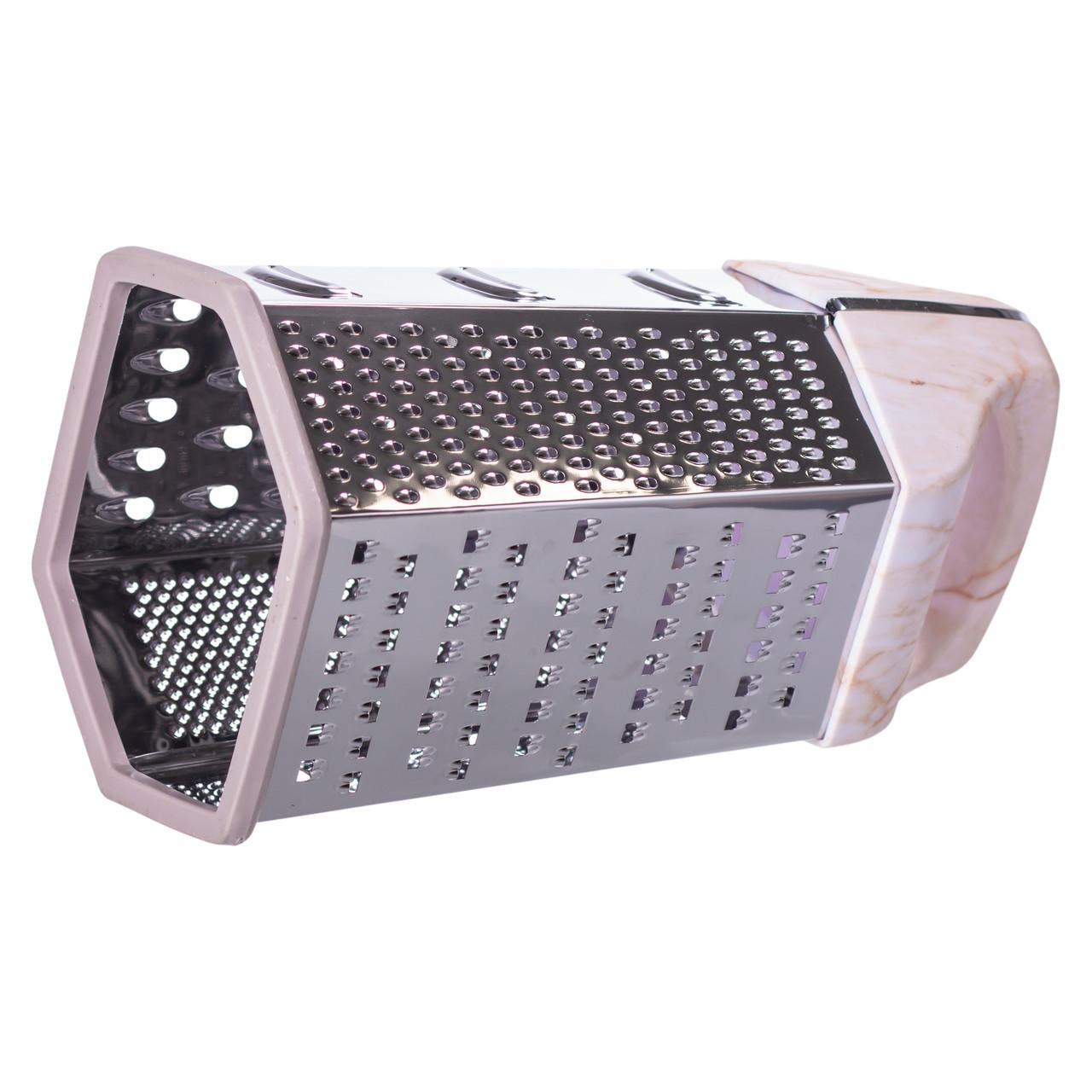 Терка шестигранная ручная для овощей и фруктов 14х12х24 см HP-8-7 (A-034736) - фото 5 Терка шестигранная ручная для овощей и фруктов 14х12х24 см HP-8-7 (A-034736) - фото 5