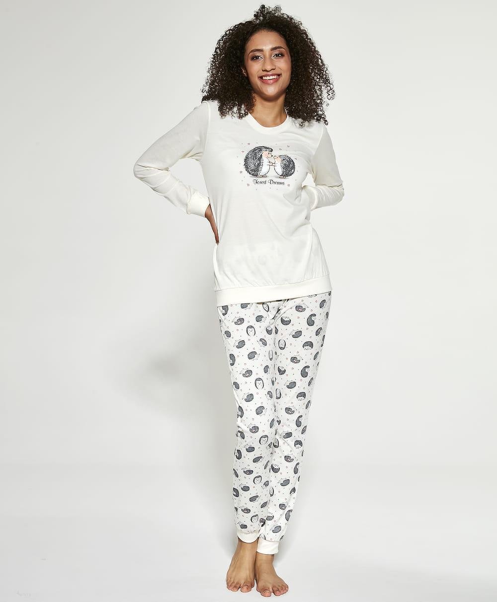 Піжама жіноча Cornette FOREST DREMS 467/277 XXL з візерунками Біло-сірий (22984188)