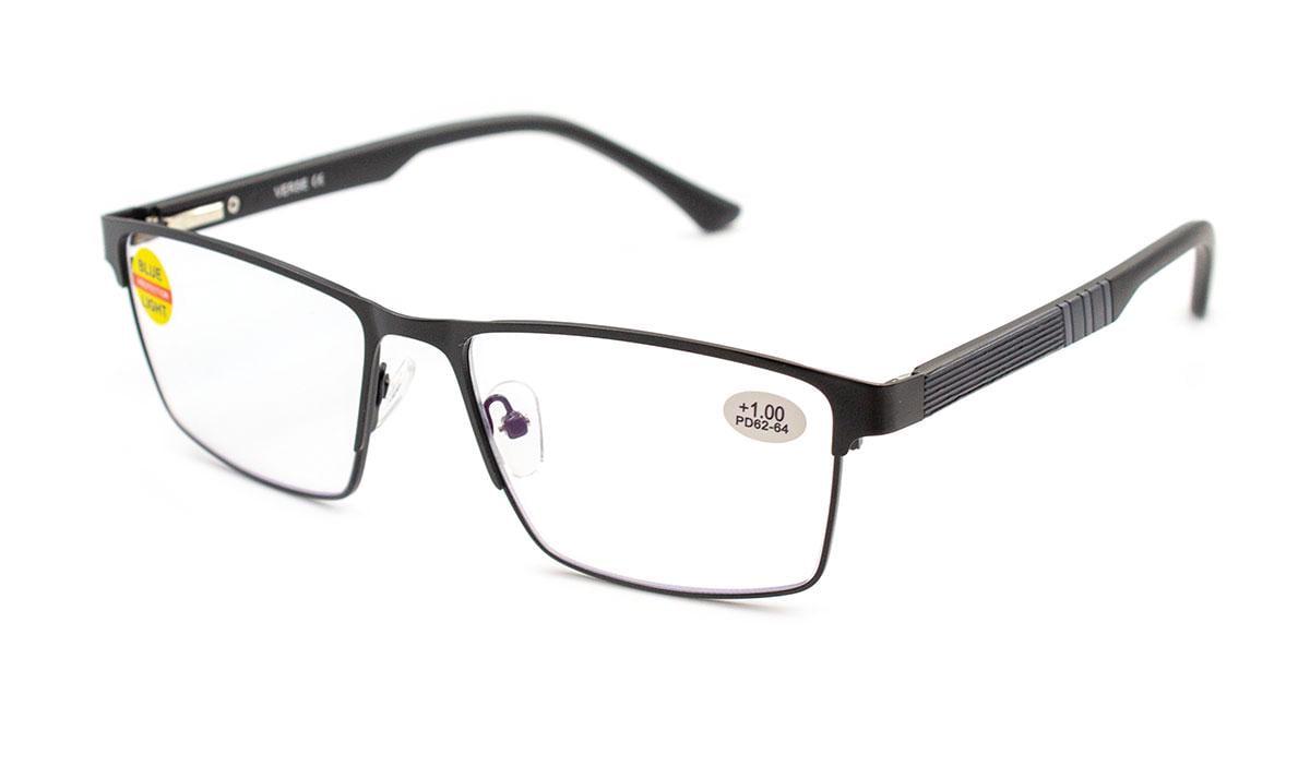 Окуляри для зору в металевій оправі Verse 24028-C1 Blue Blocker +5,50 (392601331)