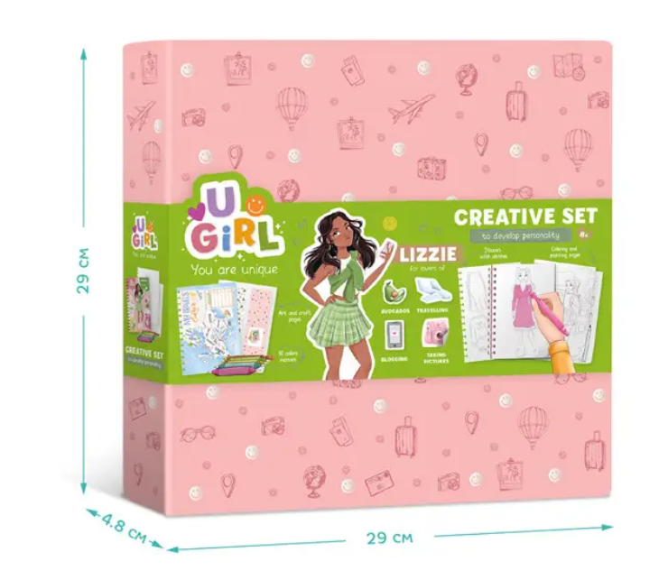 Набір креативної творчості UGIRL Lizzie 300954 DoDo 10 маркерів блокнот 25х176 см - фото 2 Набір креативної творчості UGIRL Lizzie 300954 DoDo 10 маркерів блокнот 25х176 см - фото 2