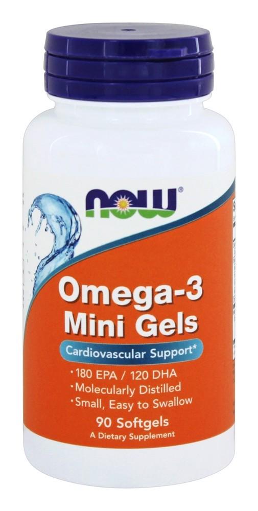 Омега-3 Now Foods 90 желатиновых мини-капсул (NF1684)