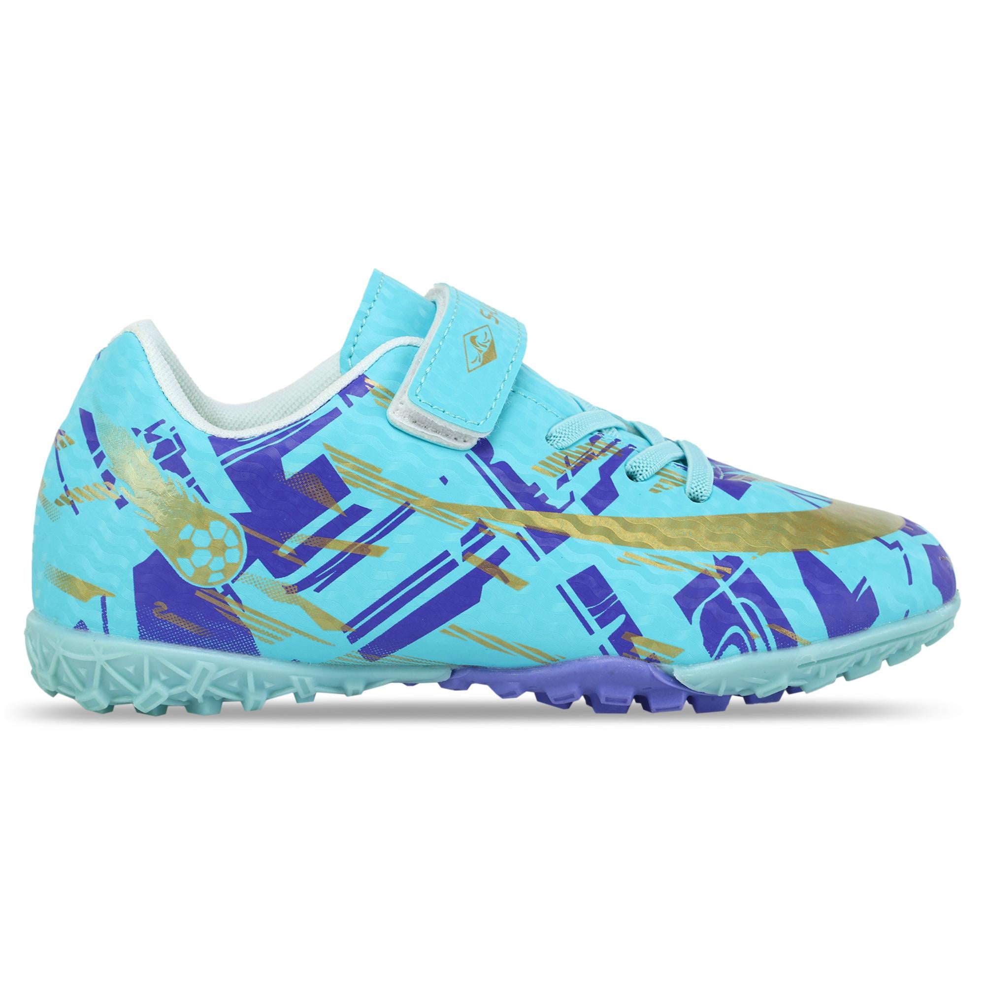 Сороконожки футбольные детские S-LieNiao H357-1-32-38-1 р. 36 Бирюзово-фиолетовый