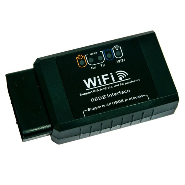 Автосканер діагностичний OBD2 ELM327 Wi-Fi 2714 для діагностики авто Чорний (88a96188)