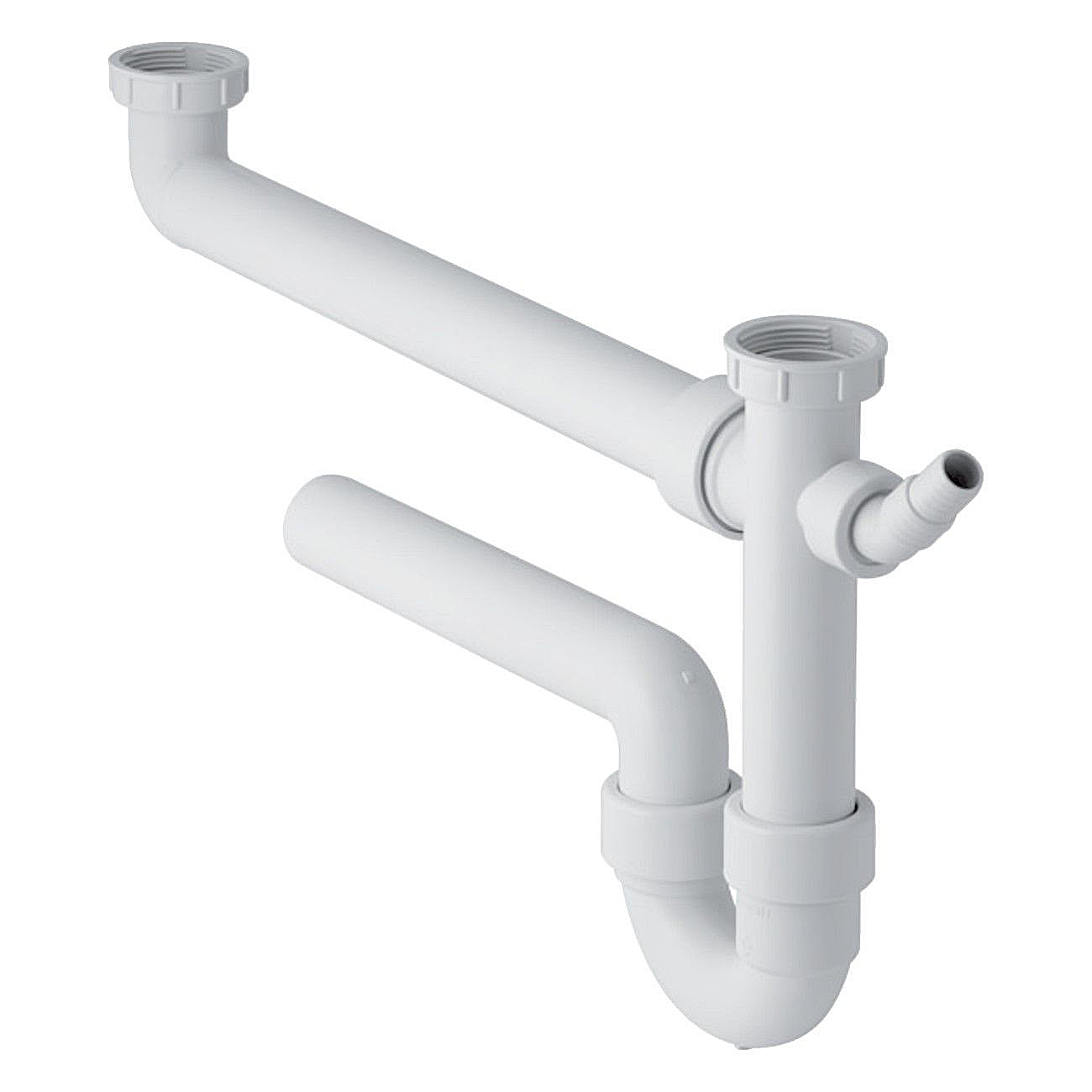 Сифон для мойки двойной Geberit 1-1/2" Белый (152.597.11.1)