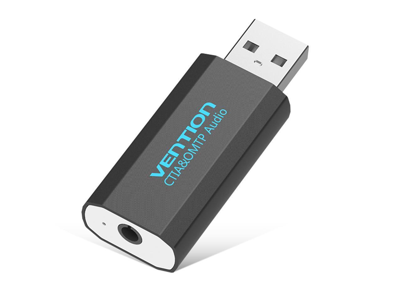 Карта зовнішня звукова Vention USB на 3,5 мм Jack з підтримкою ...