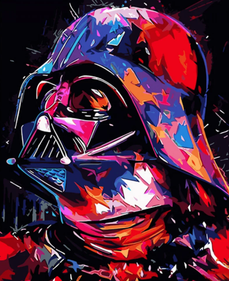 Картина по номерам Strateg Дарт Вейдер 40x50 см (GS1073)