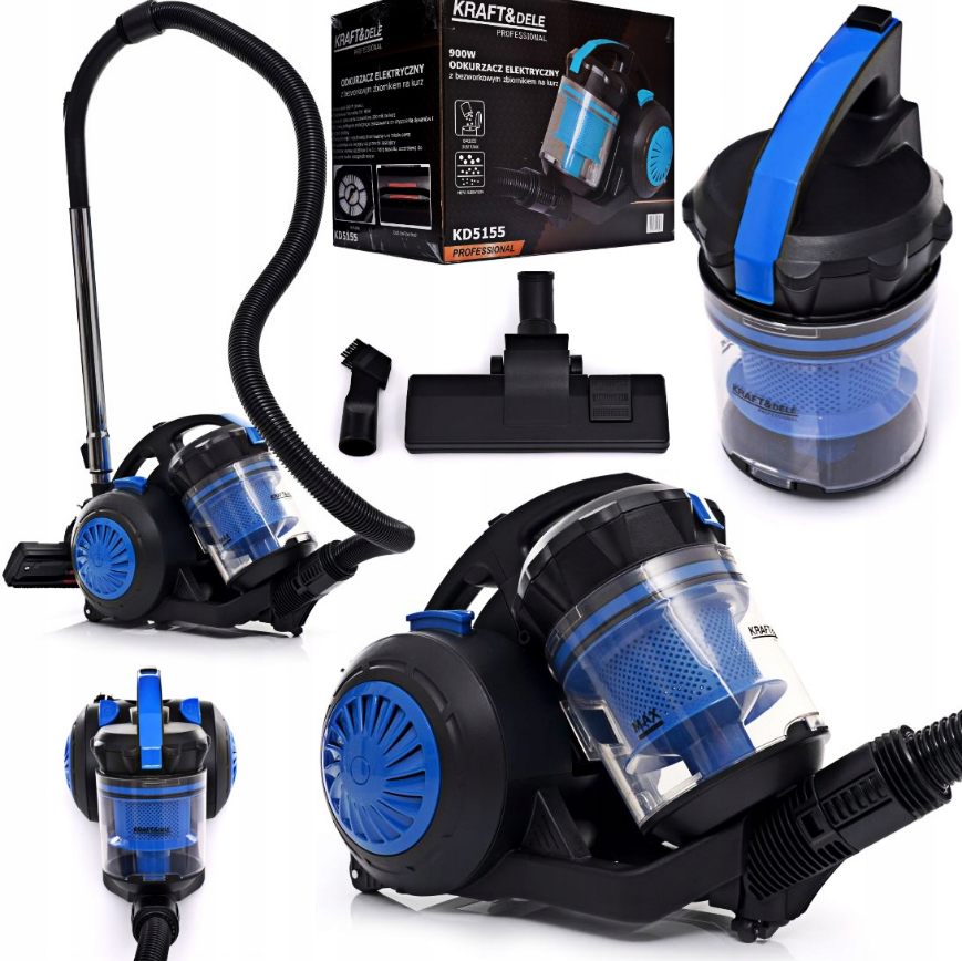 Пылесос без мешка Kraft&Dele 900 Вт - фото 4