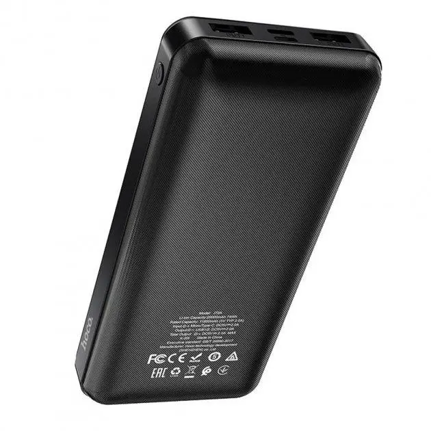 Батарея портативная Hoco J72A Easy travel 20,000mAh/LED Black