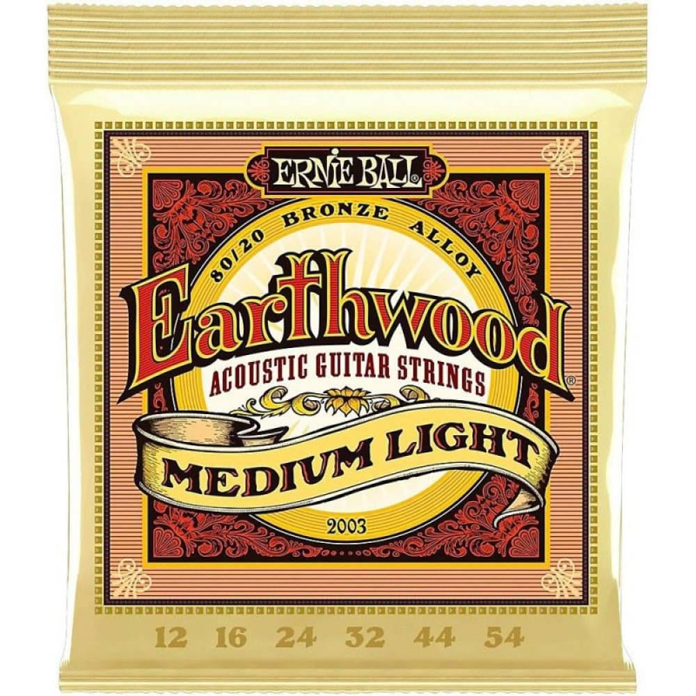 Струни для акустичної гітари Ernie Ball 2003 Earthwood 80/20 Bronze 12 54 Medium Light (2003)