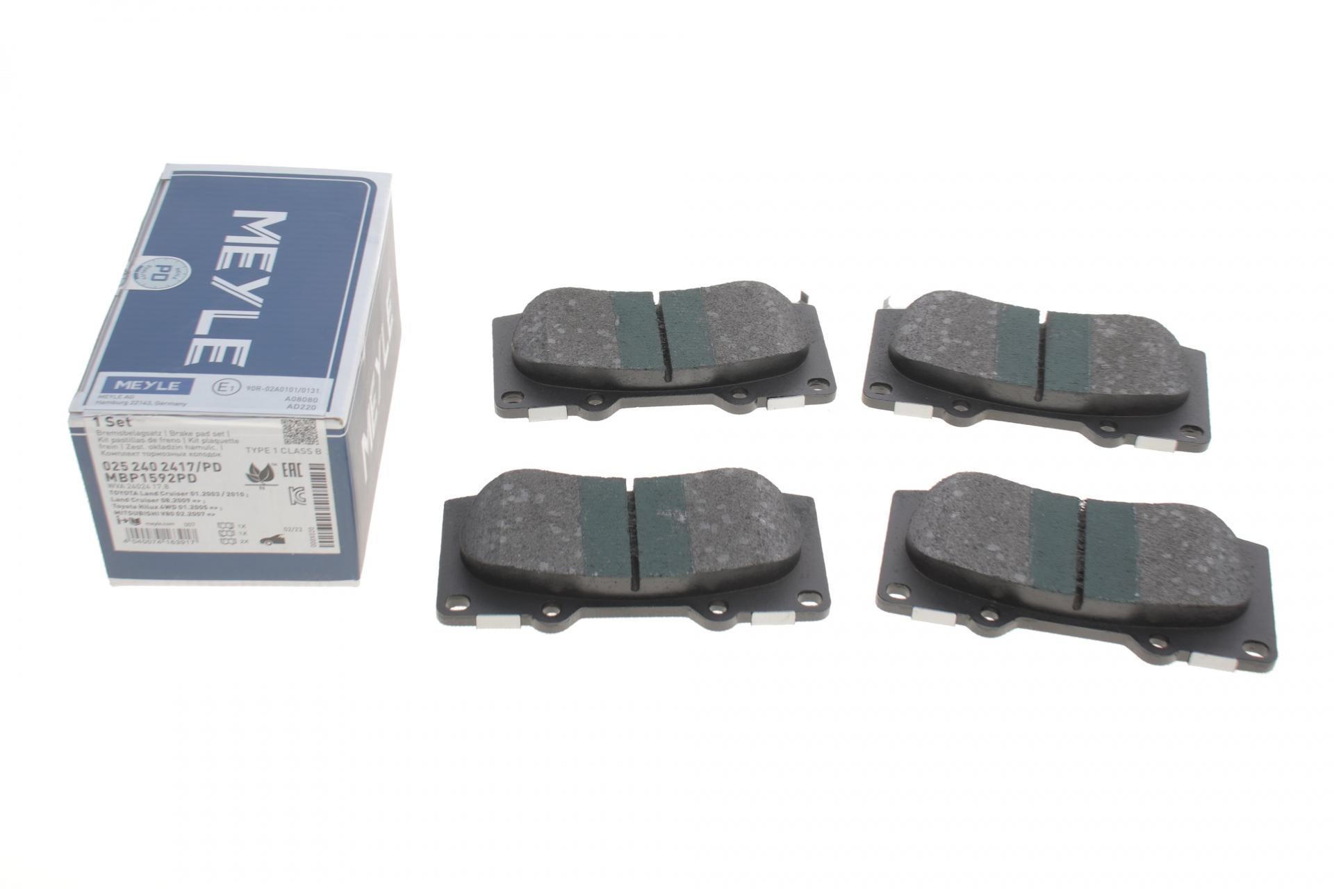 Колодки гальмівні передні Meyle 025 240 2417/PD Toyota Land Cruiser/Lexus GX 02- Sumitomo