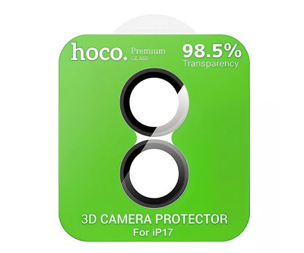 Стекло на камеру Hoco V14 Ultra HD Metal Lens для iPhone 17 Черный