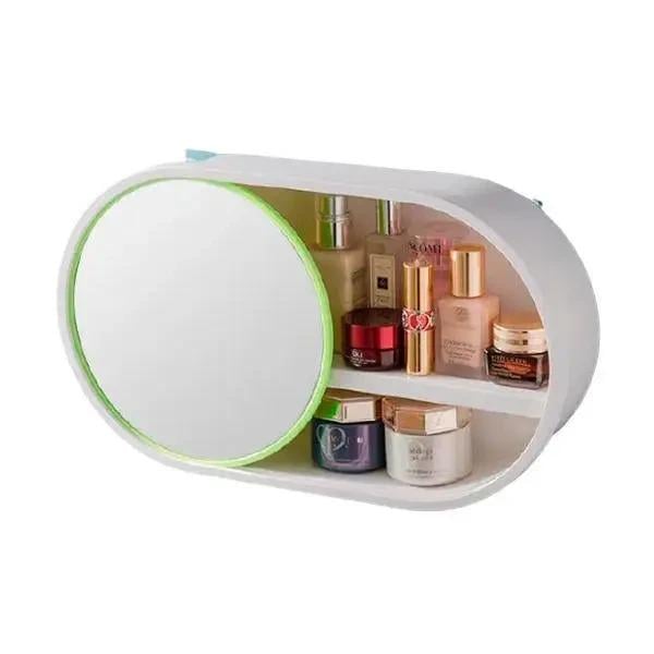 Органайзер для косметики с зеркалом, настенный W-30 с зеркалом зеленый BWJ-117 BWJ-117 Органайзер для косметики с зеркалом, настенный W-30 с зеркалом зеленый BWJ-117 BWJ-117