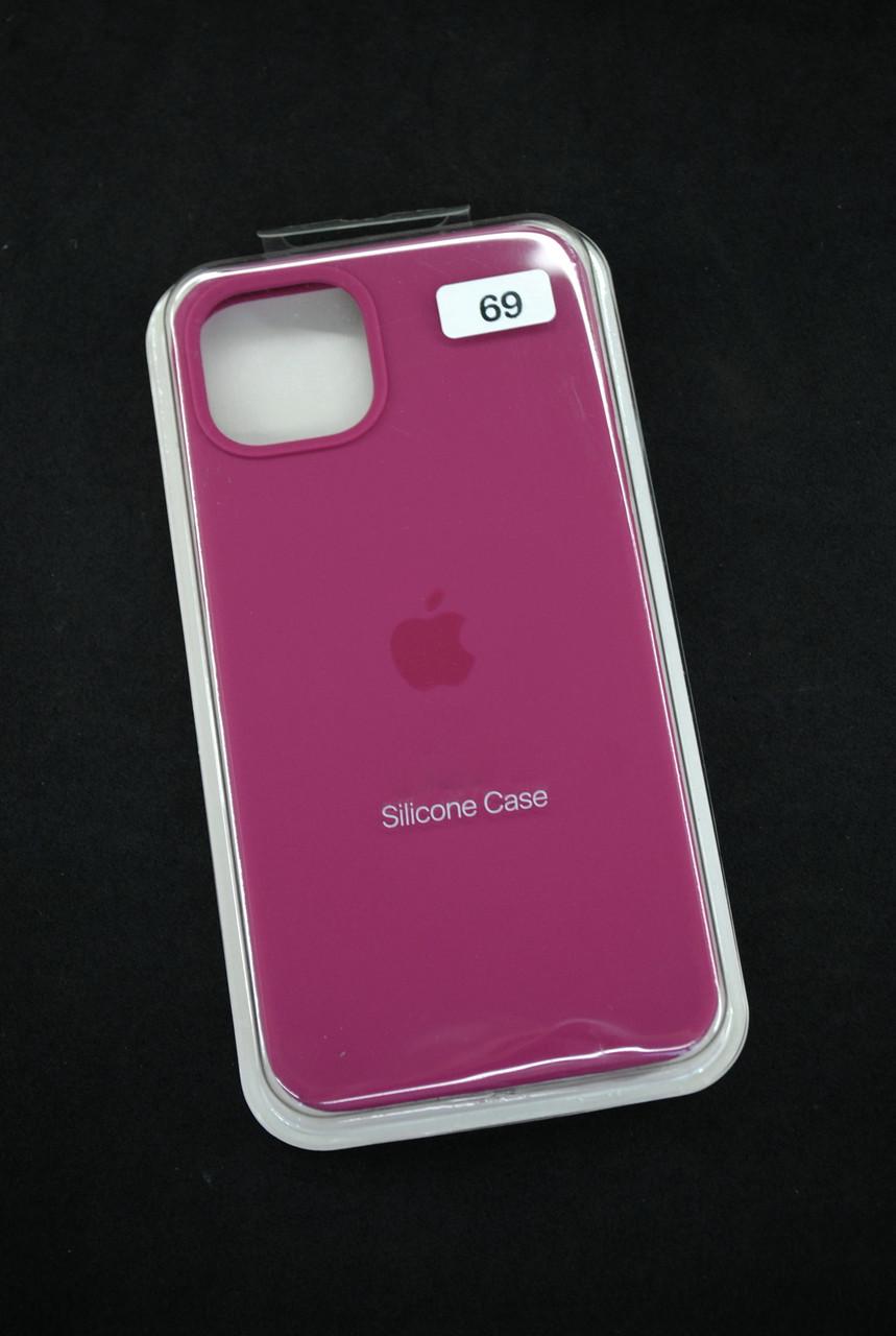 Чохол для телефону iPhone 13mini Silicone Case FULL №69 raspberry - фото 1