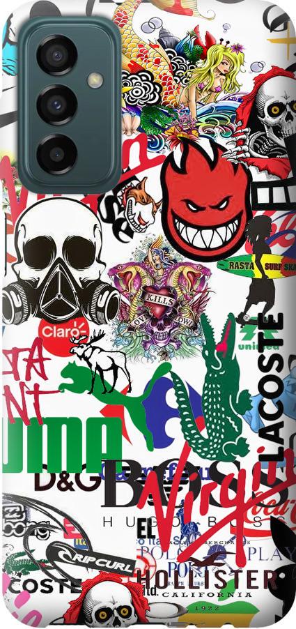 Чехол на Samsung Galaxy M13 M135 Many different logos (4022u-2765-42517)