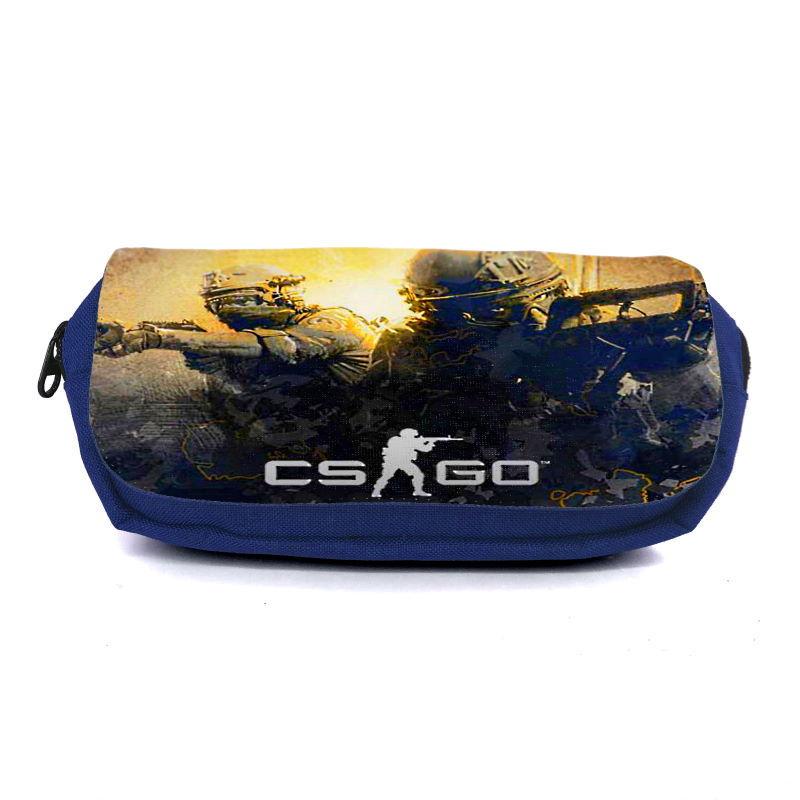 Пенал школьный Контр Забастовка CSGO-001 Синий (1442383507)