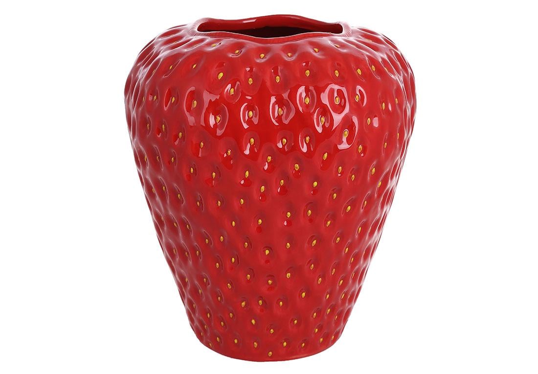 Ваза керамическая Strawberry 23х22х26 см Красный (998-001)
