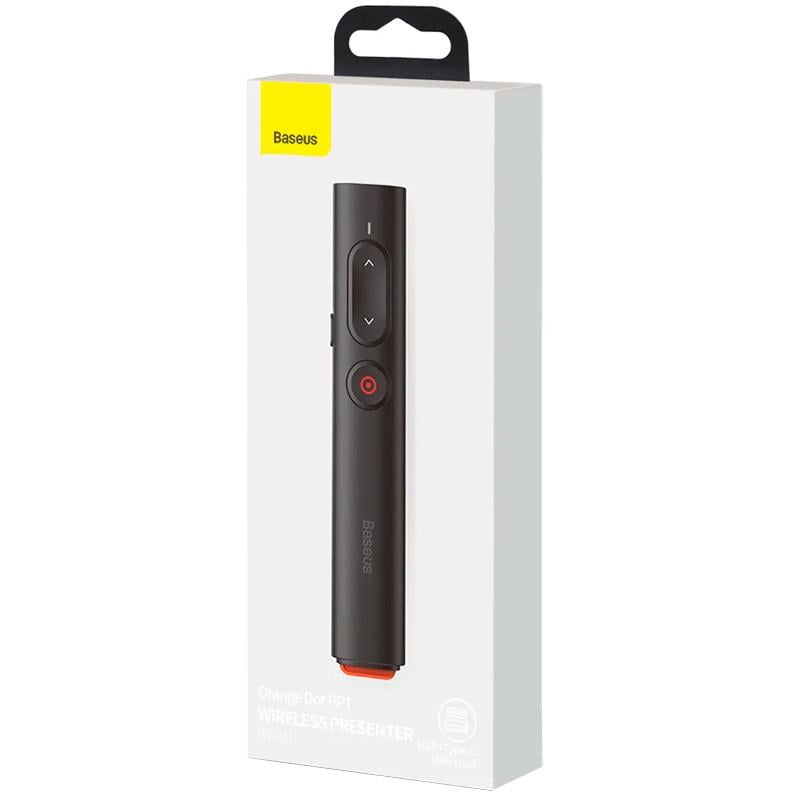 Лазерна указка Baseus Dot PPT Bluetooth Wireless Presenter Laser Pointer ACFYB-B01 Black - фото 7