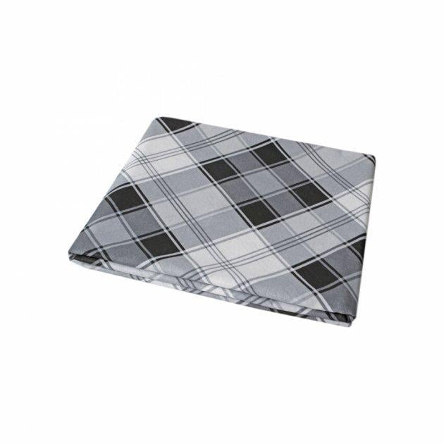 Простынь Iris Home Brok ранфорс на резинке 140х200+25 см Серый (18270)