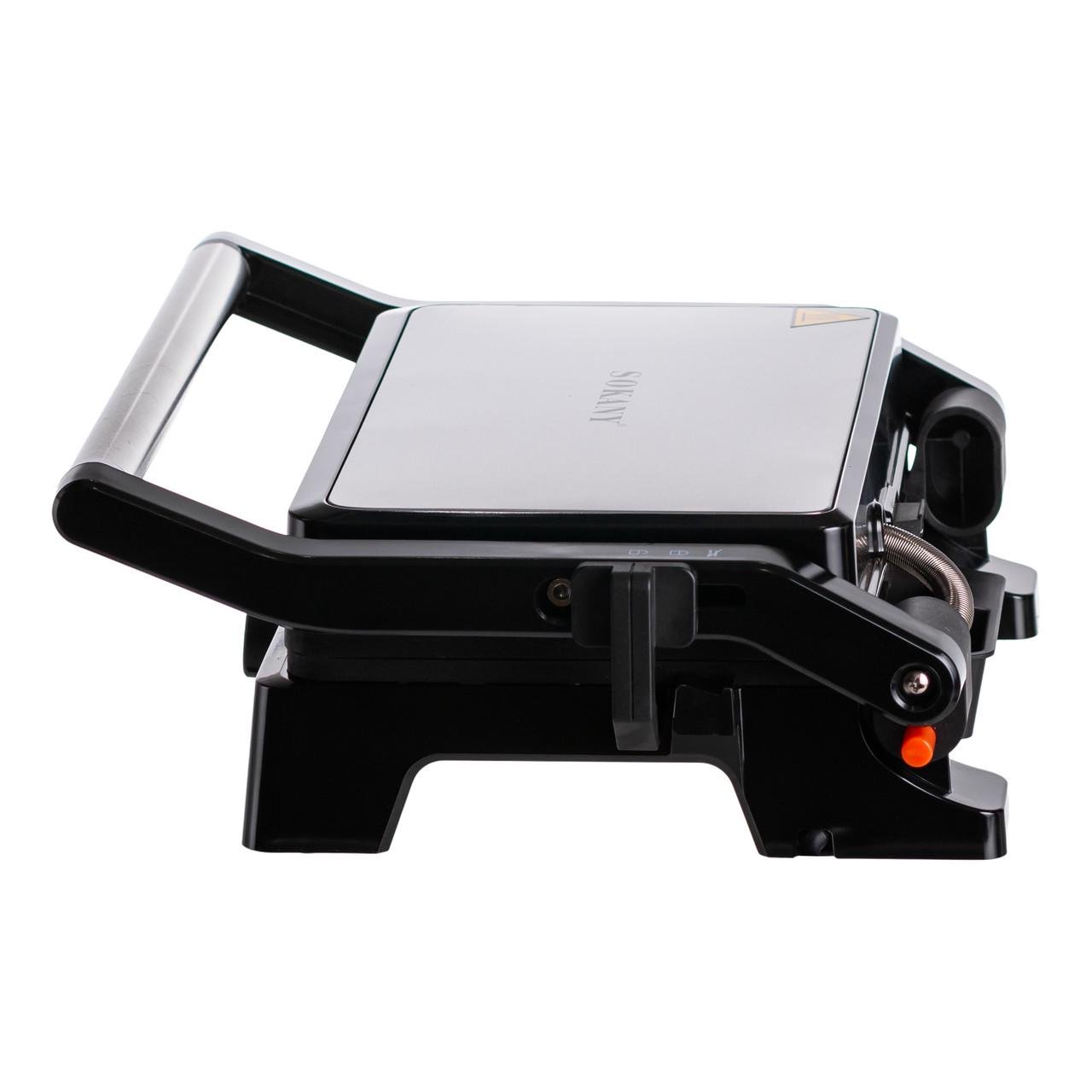 Электрогриль прижимной Sokany SK-08026 с антипригарным покрытием 1500 Вт (SK-08026) - фото 4 Электрогриль прижимной Sokany SK-08026 с антипригарным покрытием 1500 Вт (SK-08026) - фото 4