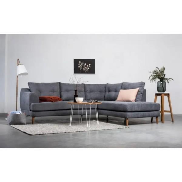 Диван угловой Шик Галичина Эден дерево/текстиль Серый