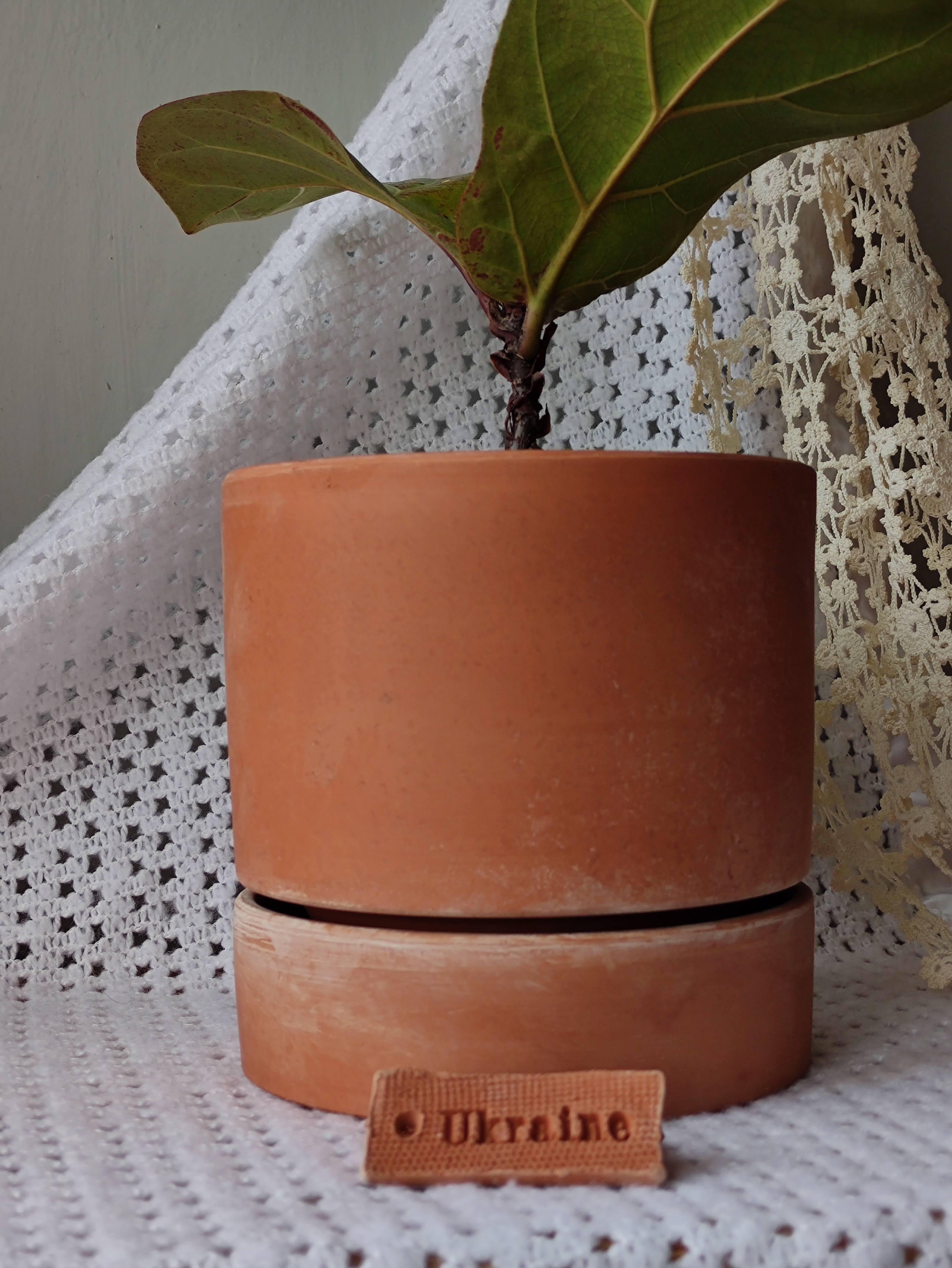 Горшок цветочный керамический глиняный KeramaTato Цилиндр С2 15х15 см 1,5 л Терракотовый - фото 2 Горшок цветочный керамический глиняный KeramaTato Цилиндр С2 15х15 см 1,5 л Терракотовый - фото 2