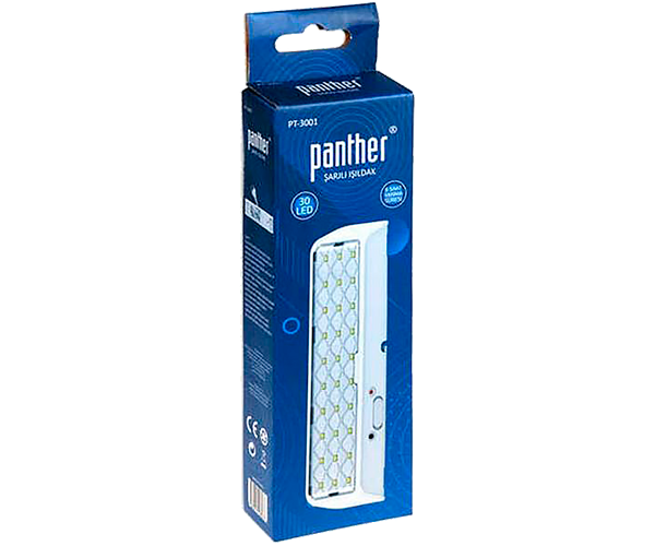 Фонарь аккумуляторный Panther PT-3001 30 LED с двумя режимами света Белый (PT-3001_520) - фото 7