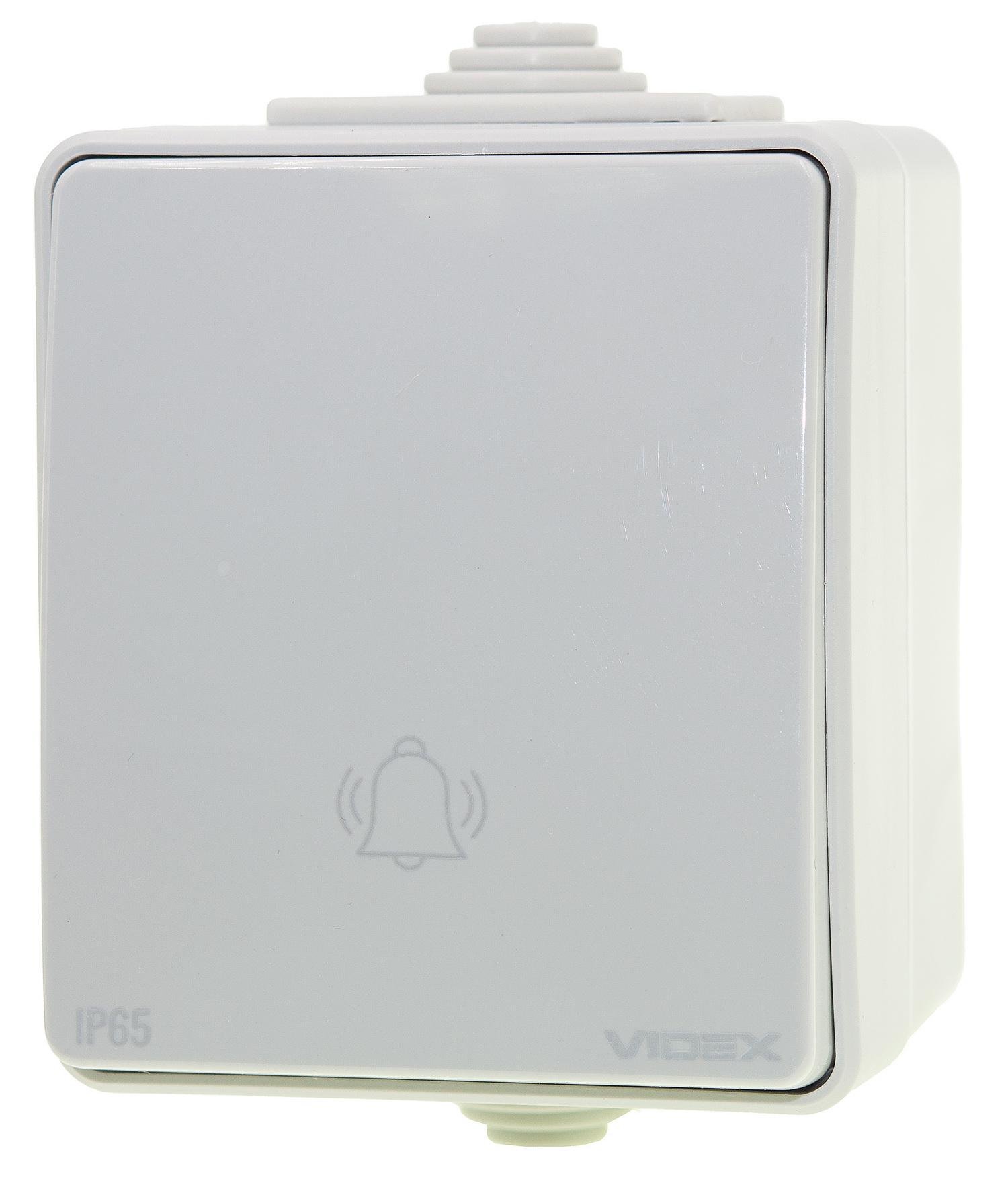 Кнопка дзвінка Videx Binera VF-BNW11DB-G IP65 Сірий (25729)