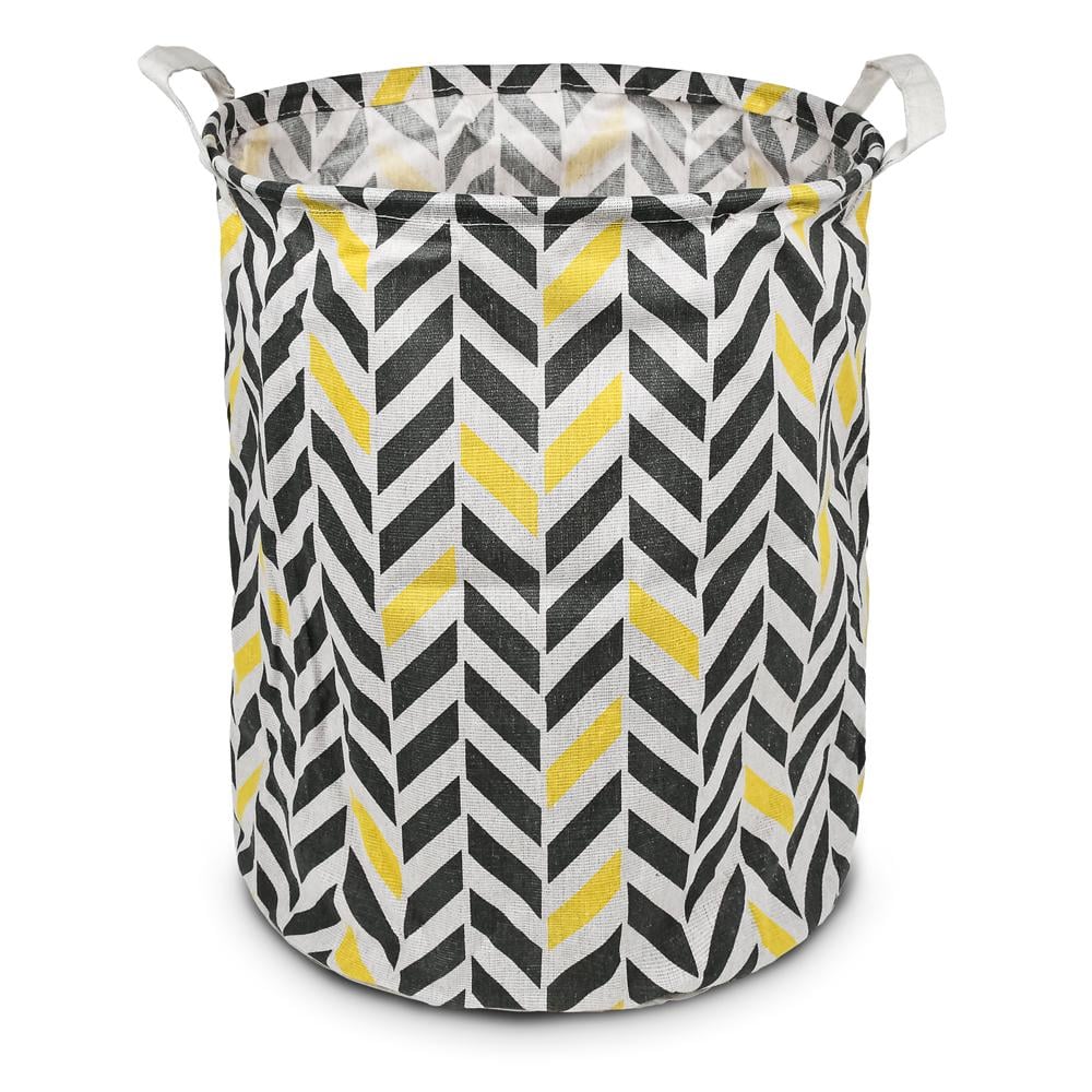 Кошик для білизни складний тканинний Stenson Figures з ручками 35х45 см Білий (R32353)