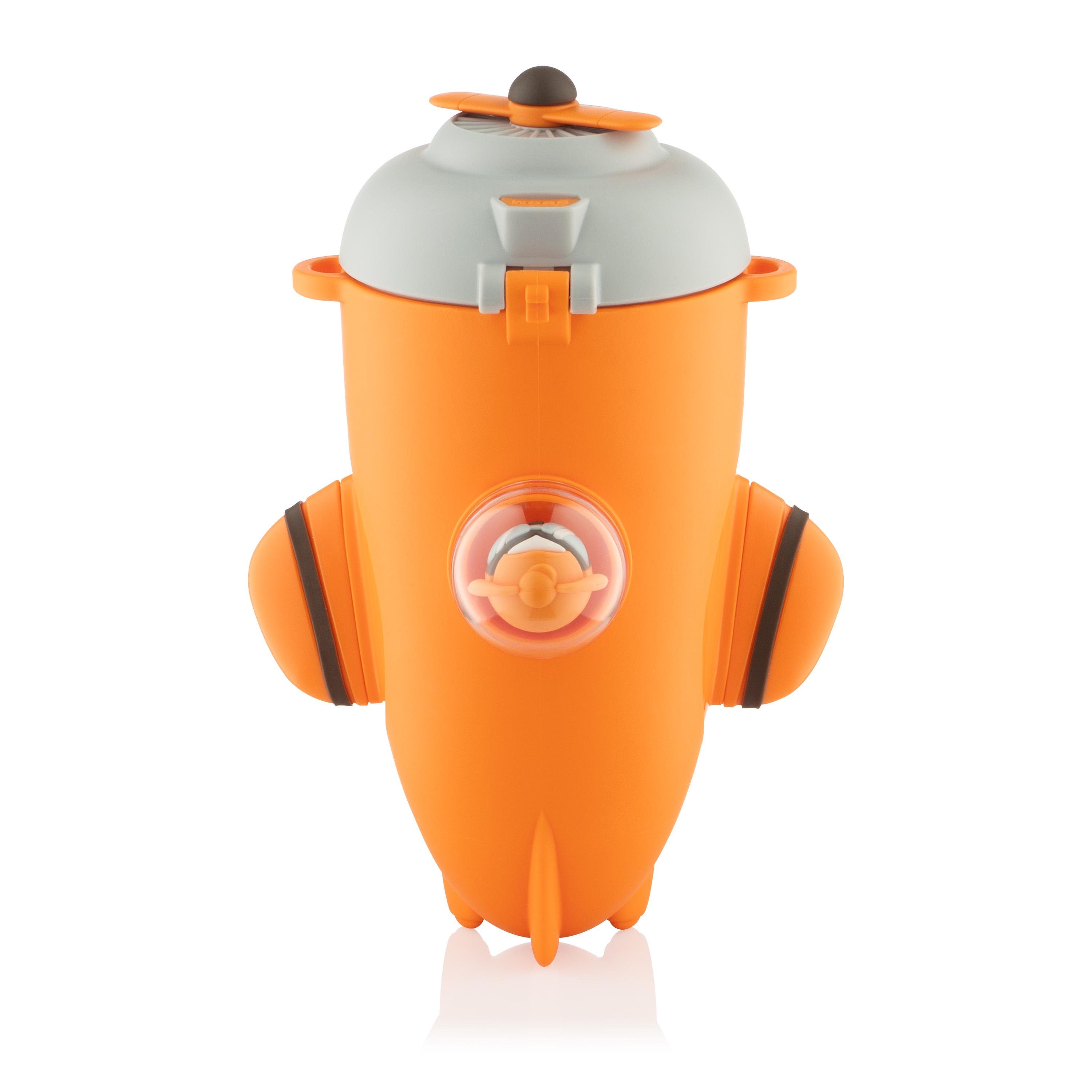 Бутылка для воды детская Ardesto Plane со шнурочком и наклейками 550 мл Оранжевый - фото 6