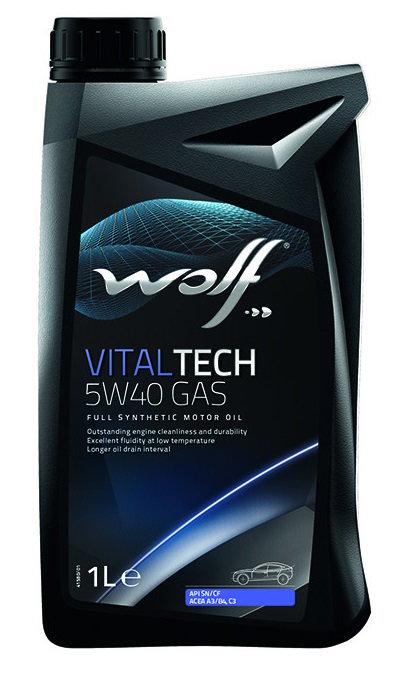 Моторна олива WOLF VitalTech GAS C3 SN/CF 5W-40 1 л (8325892)