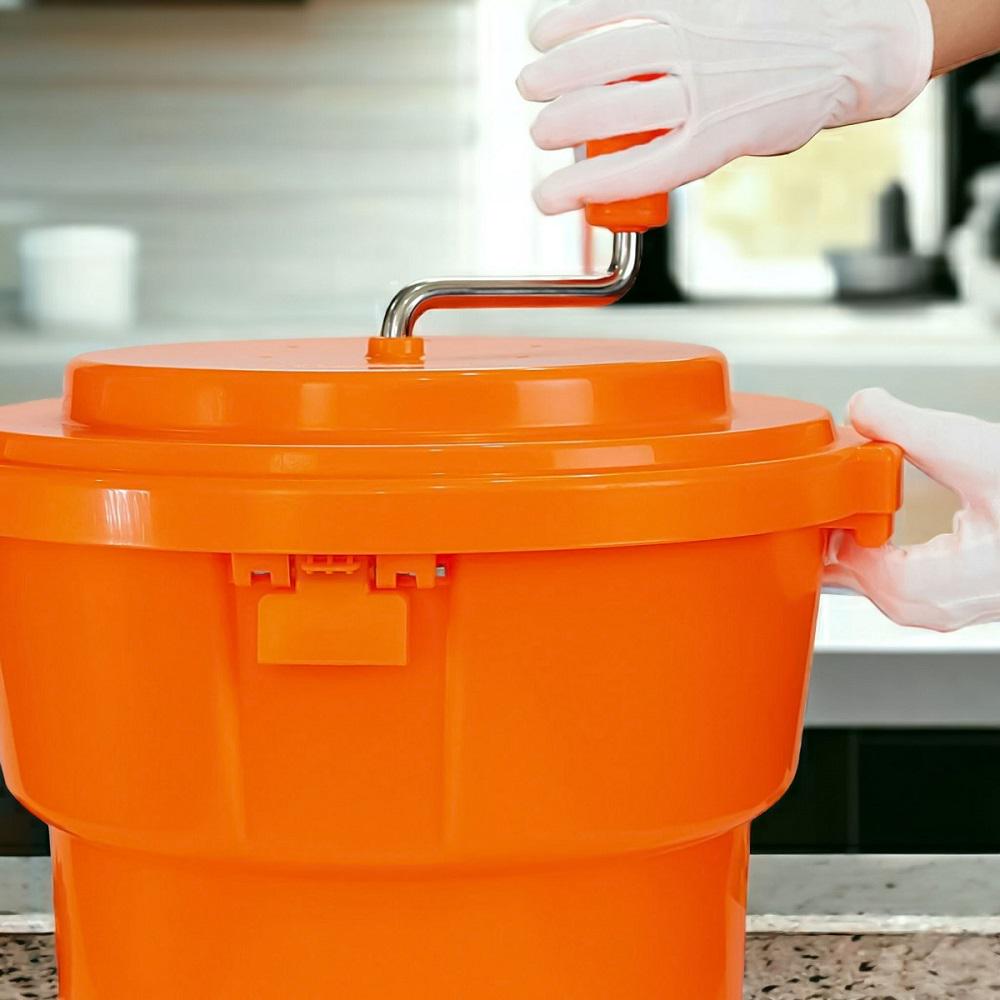 Сушилка для зелени и салата One Chef механическая из полипропилена 9,5 л d 31,75 h 34,9 см Зеленый (51603) - фото 5 Сушилка для зелени и салата One Chef механическая из полипропилена 9,5 л d 31,75 h 34,9 см Зеленый (51603) - фото 5