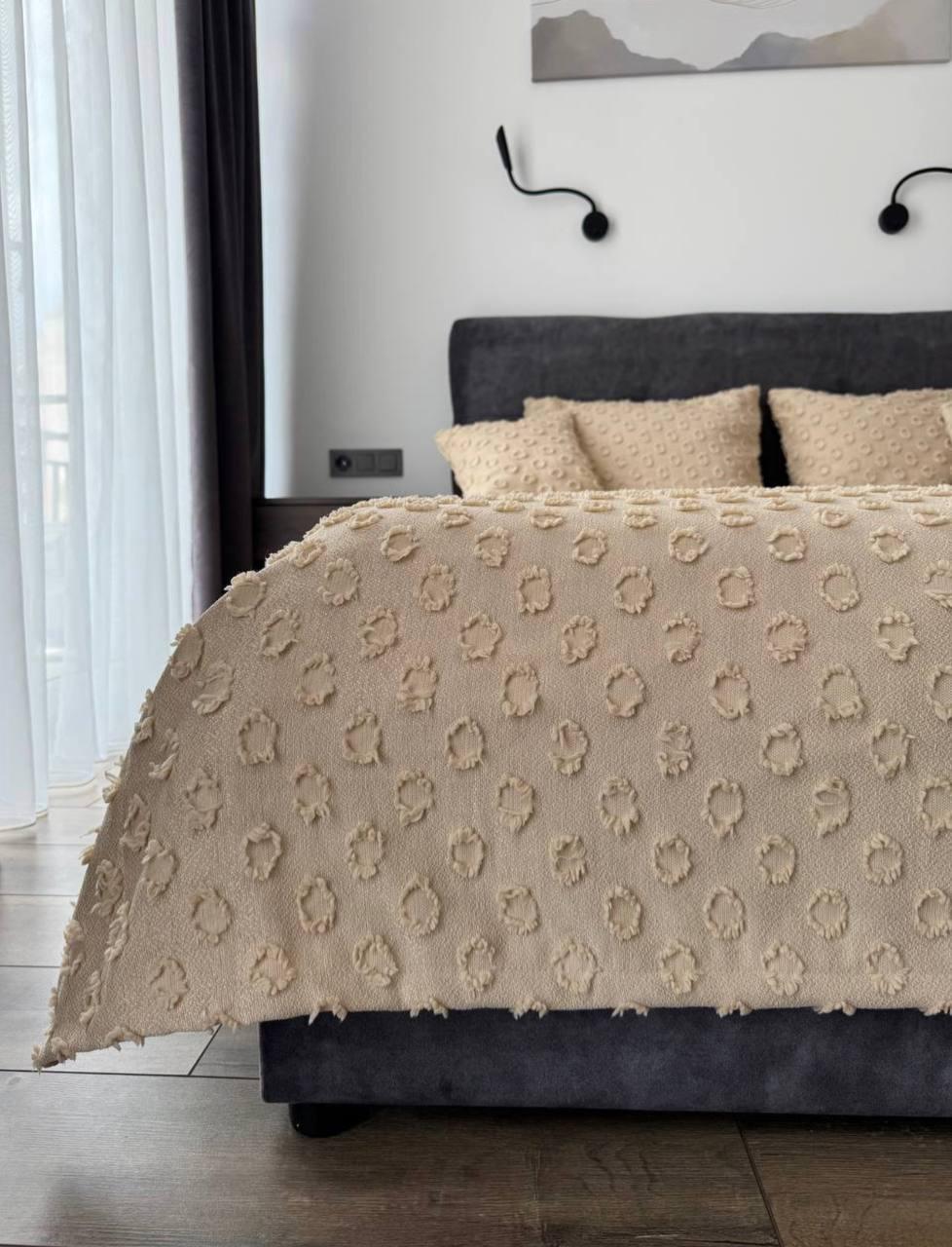 Покрывало Ингрид 240х250 см Бежевый (22899)