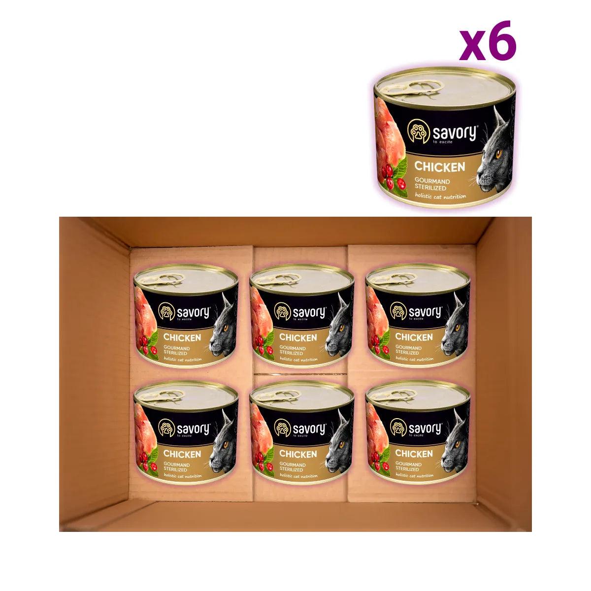 Корм влажный для стерилизованных кошек Savory с курицей 200 г х 6 шт. (P30754) - фото 2 Корм влажный для стерилизованных кошек Savory с курицей 200 г х 6 шт. (P30754) - фото 2