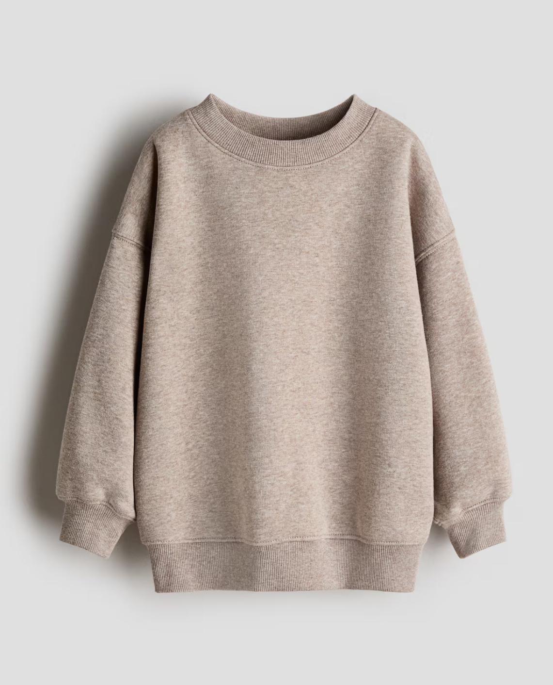 Свитшот детский H&M утепленный 98-104 см Коричневый (4168)