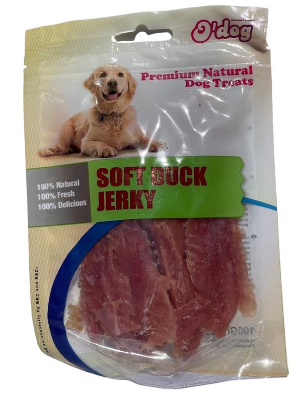 Лакомство для собак O’dog Soft Duck Jerky Нежная утка вяленая 100 г - фото 1