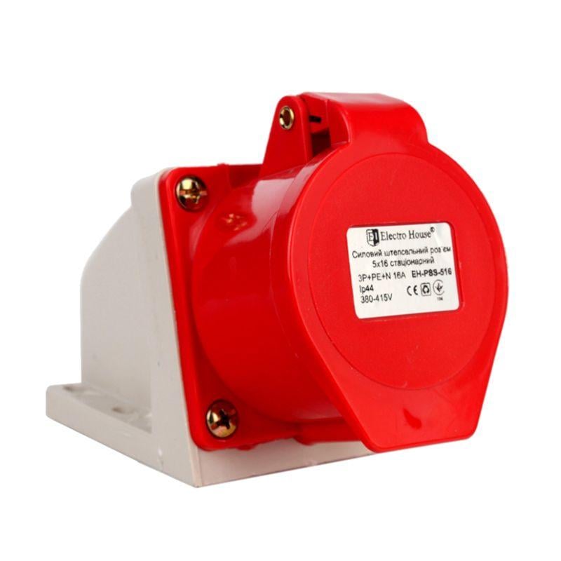 Разъем силовой штепсельный стационарный 5x16 3P+PE+N 16А 380-415 В IP44