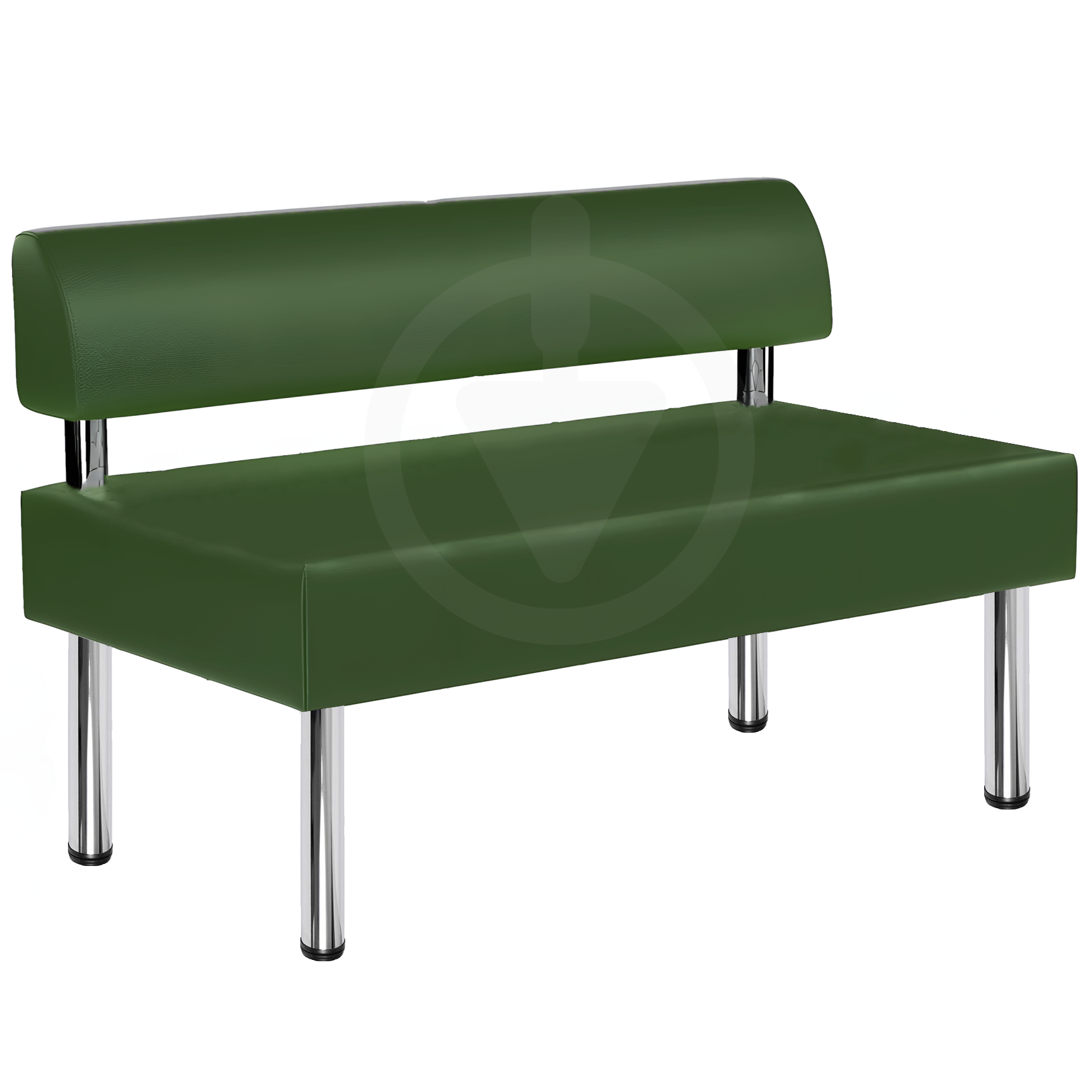 Диван офисный AVVS tech для ожидания/приемной 120 см Темно-зеленый (noga25-75x120-dgreen) - фото 1 Диван офисный AVVS tech для ожидания/приемной 120 см Темно-зеленый (noga25-75x120-dgreen) - фото 1