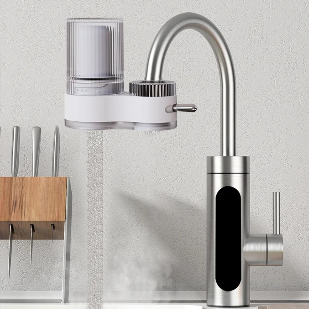 Фільтр насадка для очищення води на кран в кухню та ванну кімнату з універсальними насадками Білий - фото 7 Фільтр насадка для очищення води на кран в кухню та ванну кімнату з універсальними насадками Білий - фото 7