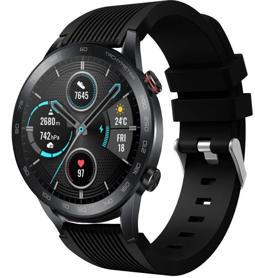 Ремешок Line для Honor Magic Watch 2 46 мм Black (19642) - фото 1 Ремешок Line для Honor Magic Watch 2 46 мм Black (19642) - фото 1