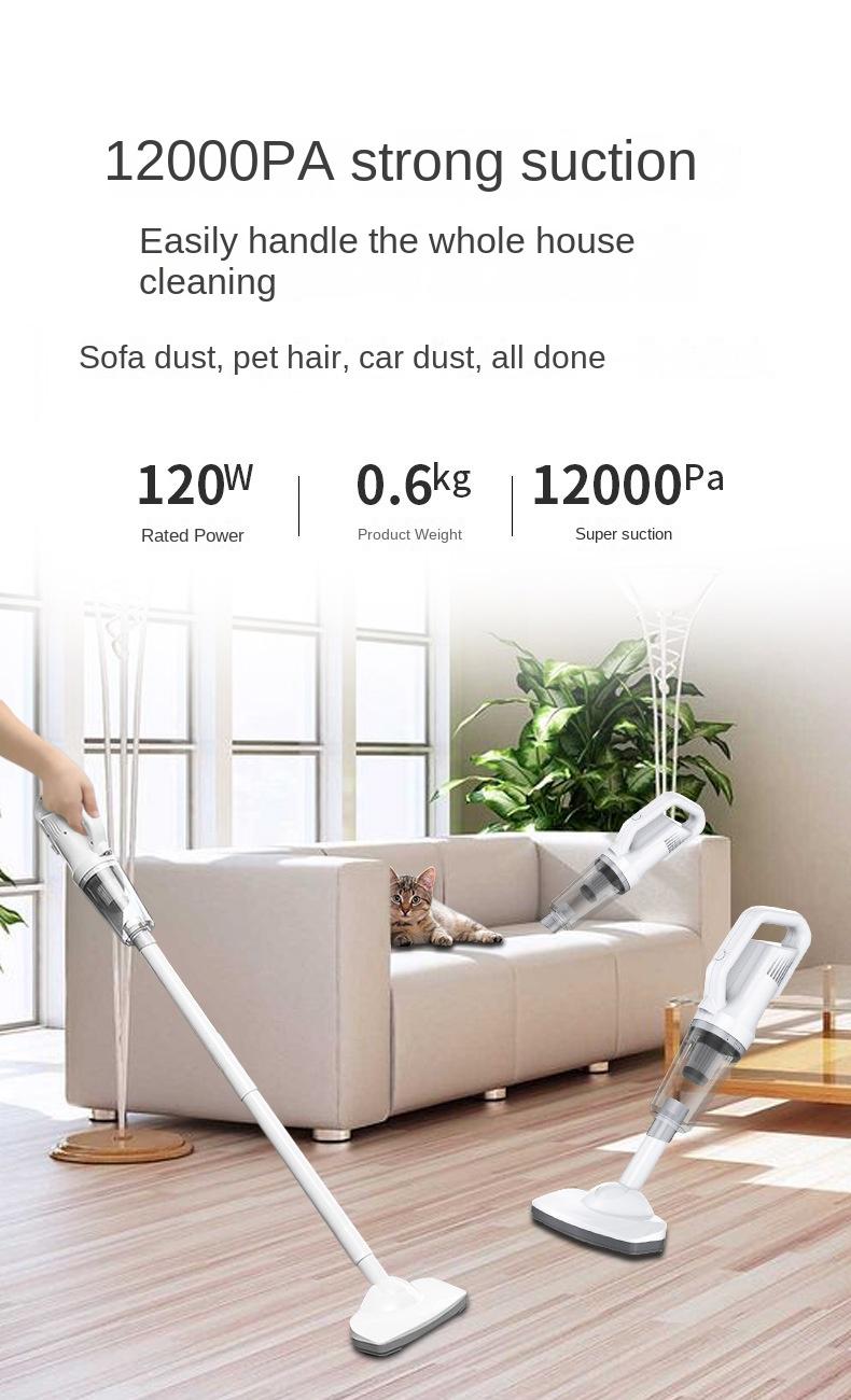 Пилосос бездротовий Grikey Home Cleaner 3 170W для дому з підсвіткою Білий (GK489) - фото 5