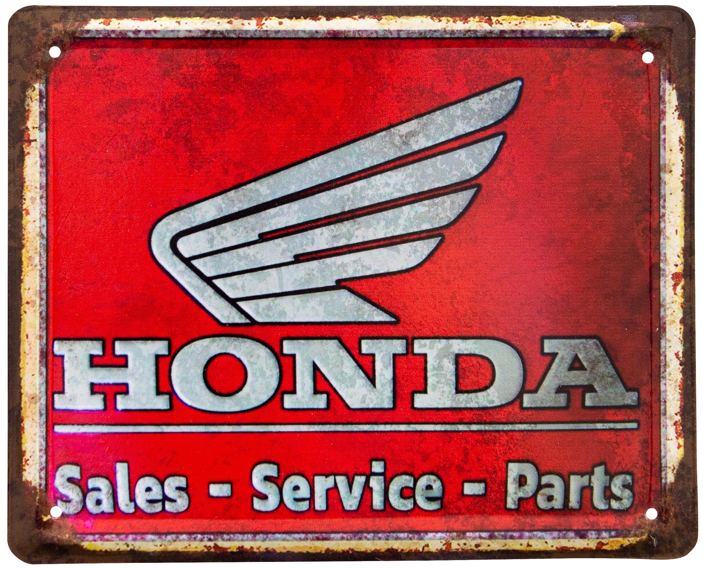 Табличка металева Honda Sales-Service-Parts 18x22 см