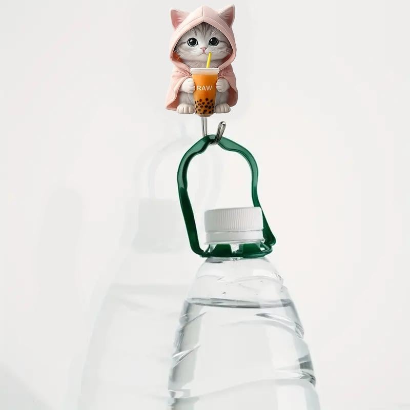 Самоклеючий настінний гачок-вішалка Кіт 2D 1 шт. Сріблястий з рожевим (2743174669) - фото 9 Самоклеючий настінний гачок-вішалка Кіт 2D 1 шт. Сріблястий з рожевим (2743174669) - фото 9