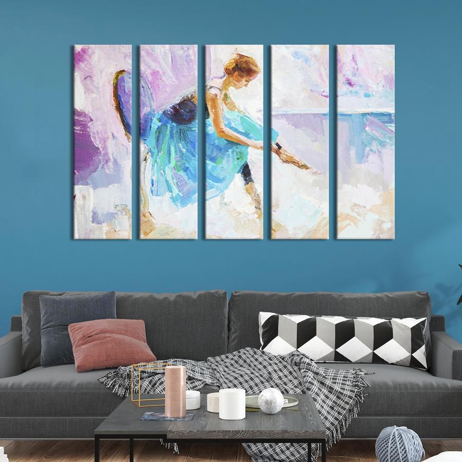 Модульная картина из 5 частей Прима-балерина 155x95 см (505-51)
