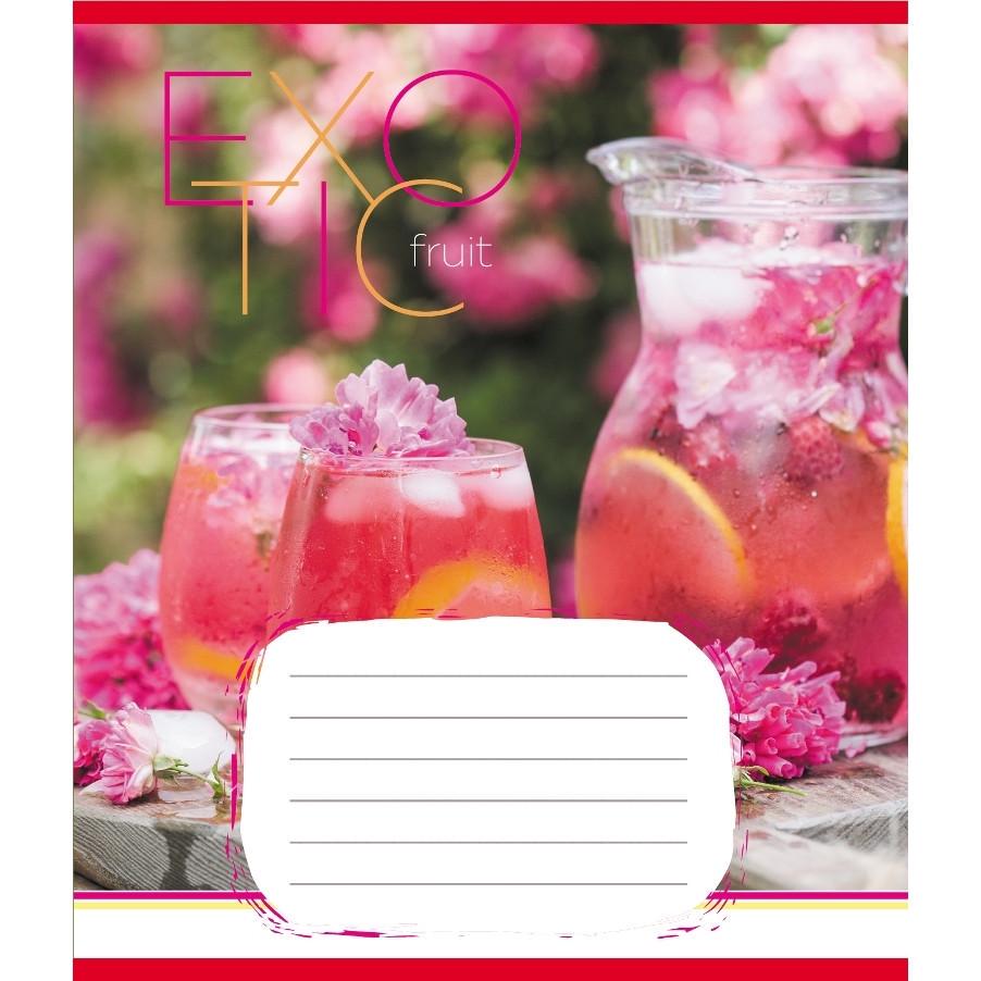 Шкільний зошит Екзотичні фрукти 048-590098K-2 в клітинку 48 аркушів (RLT55348)