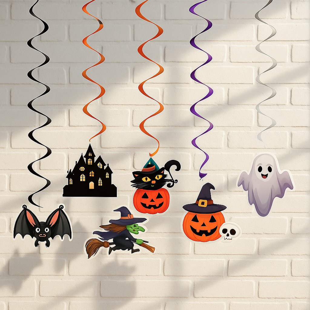 Украшения подвесные на Хэллоуин Темные друзья 6 шт. Мультиколор (29519017)