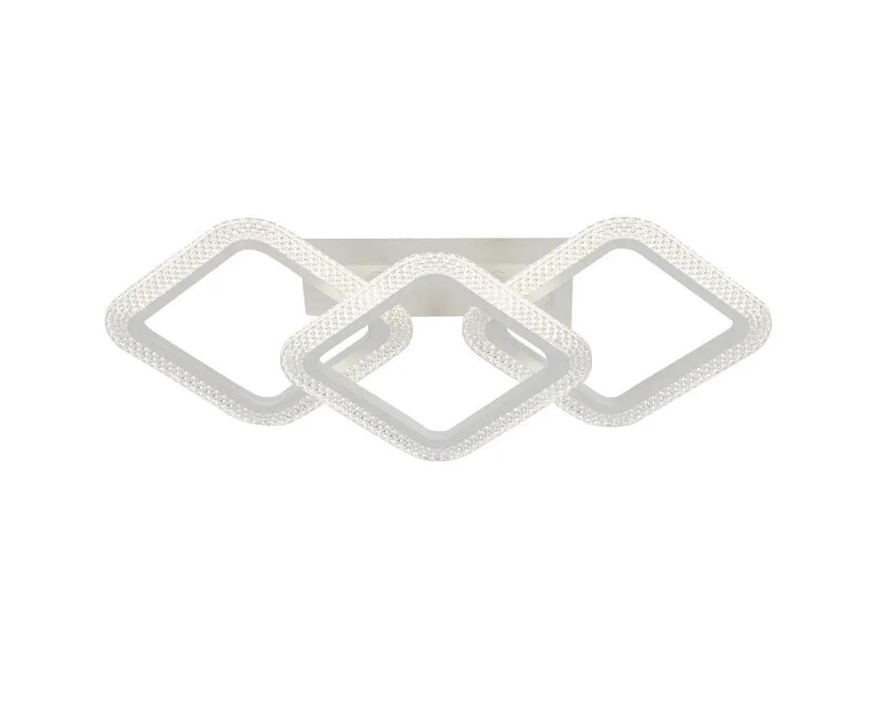 Люстра потолочная светодиодная Interees C9088-3A WH 66W Белый (00000140399)