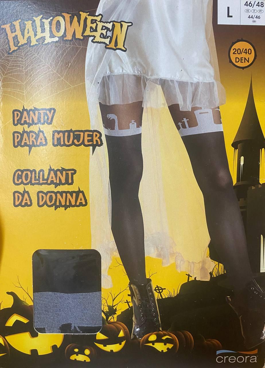 Колготки Кладбище на Хэллоуин 20\40 den L р. 46-48 Черный (L0531) - фото 3 Колготки Кладбище на Хэллоуин 20\40 den L р. 46-48 Черный (L0531) - фото 3