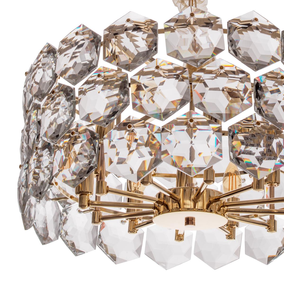 Люстра подвесная классическая Brille BCL-714S/10 E14 - фото 3 Люстра подвесная классическая Brille BCL-714S/10 E14 - фото 3