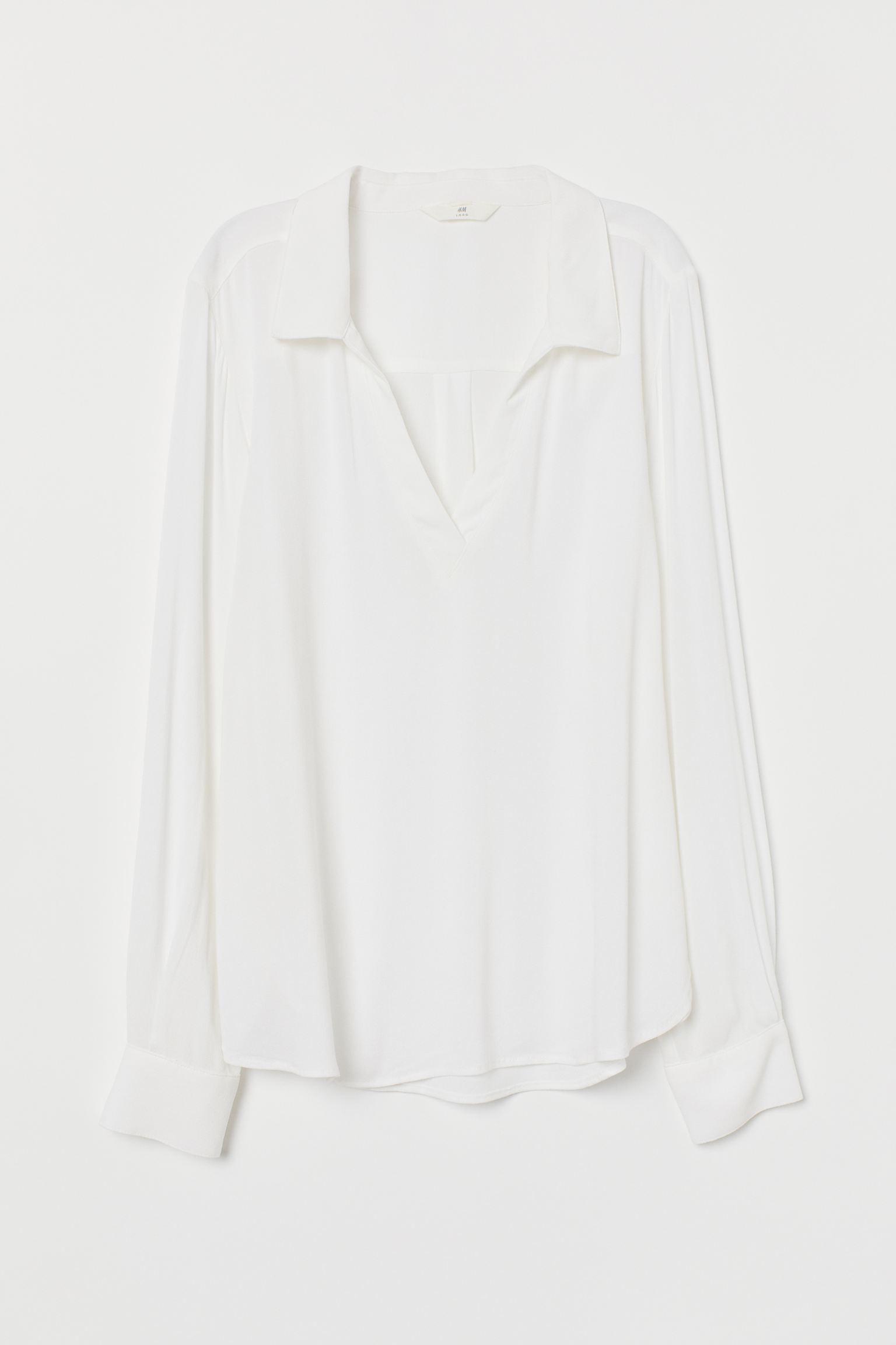 Блуза H&M р. 34 Белый (10057602951)