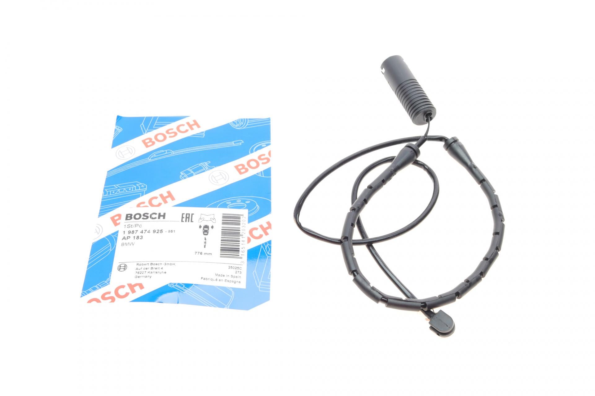 Датчик износа тормозных колодок передних BMW 3 E36 90-98 L 776 мм M40/M41/M43/M50/M51- (1 987 474 925)